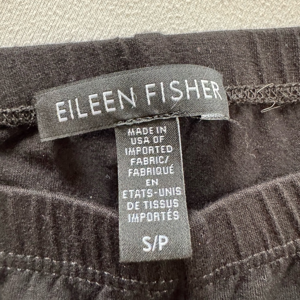 Eileen Fisher Women's Black System Tencel Jersey Leggings - Size S - Picture 2 of 4